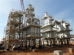 Ocelová konstrukce pro rafinerii