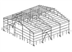 Ocelová konstrukce výrobní haly