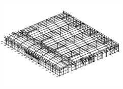 Ocelová konstrukce výrobní a skladovací haly