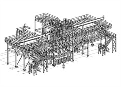 Ocelová konstrukce pro tehnologii slévárny