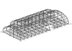 Ocelová konstrukce bytové střešní nástavby