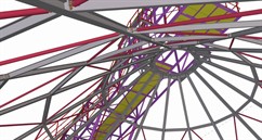 Steel structure of the roofing of the saturation limestone landfill 