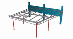 Ocelová konstrukce přístřešku