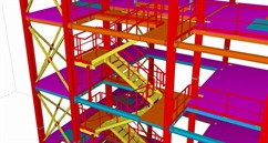Ocelová konstrukce technologické věže pro chemický průmysl