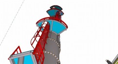 Ocelová konstrukce fixace částí sklářských pecí a konstrukce obsluhy provozu pro HORN Glass Industries