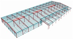 Steel structure of the logistics center warehouse hall