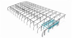 Ocelová konstrukce skladovací haly