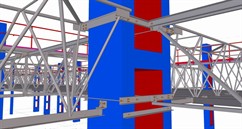 Rekonstrukce ocelové konstrukce střechy výrobní haly