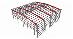 Ocelová konstrukce výrobní haly