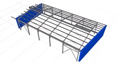 Ocelová konstrukce skladové haly