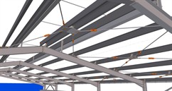 Ocelová konstrukce skladové haly