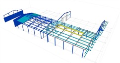 Ocelová konstrukce přístavby skladové haly