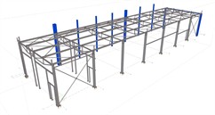 Ocelové konstrukce výrobní haly