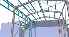 Ocelová konstrukce skladové hlay sadařství