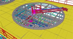 Ocelová konstrukce chladící věže pro FANS a.s.