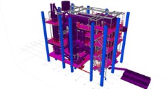 Ocelová konstrukce plošin kotelny