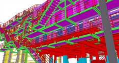 Ocelové konstrukce fixace částí sklářských pecí a konstrukce pro obsluhu provozu pro HORN Glass Industries