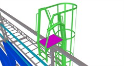 Steel structure of the roof of the building of the production complex