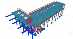 Steel structures of platforms for the installation of energy equipment technology