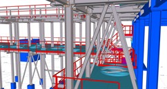 Steel structures of platforms for the installation of energy equipment technology