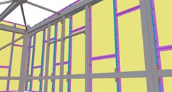 Steel structure of an office building