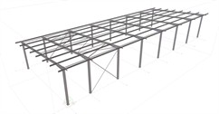 Ocelová konstrukce přístřešku