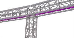 Ocelová konstrukce technologického mostu