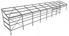 Steel structure of the hop dryer shed