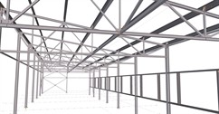 Ocelová konstrukce skladové haly