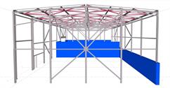 Steel structure of the waste management operation hall