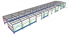 Ocelová konstrukce montážní haly